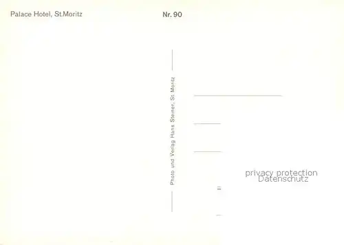 AK / Ansichtskarte St_Moritz_GR Palace Hotel im Winter St_Moritz_GR