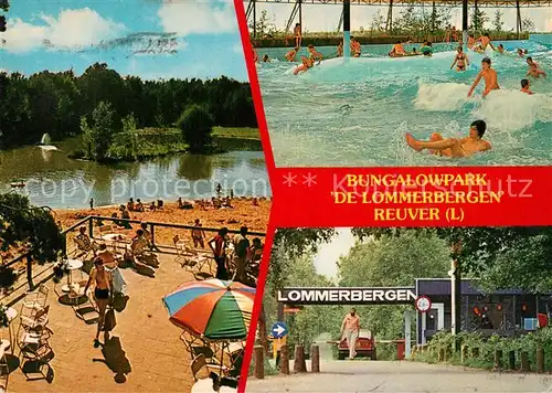 AK / Ansichtskarte Reuver Bungalowpark De Lommerbergen Badestrand Wellenbad Gaststaette Reuver
