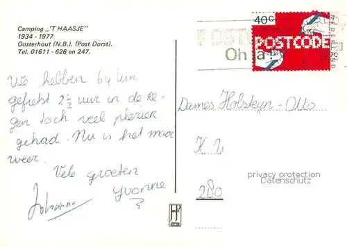 AK / Ansichtskarte Oosterhout Camping  t Haasje Oosterhout