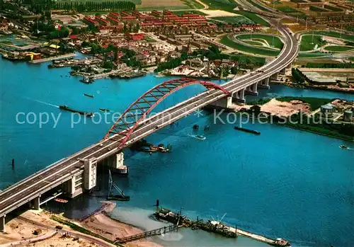 AK / Ansichtskarte Rotterdam Van Brienenoordbrug luchtopname Rotterdam