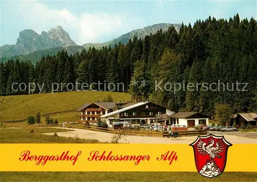 AK / Ansichtskarte Obermeilingen_Pfronten Berggasthof Appartementhaus Schlossanger Alp Alpen Obermeilingen Pfronten