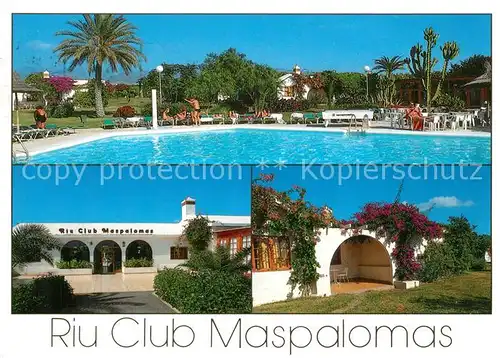 AK / Ansichtskarte Maspalomas Bungalows Riu Club Swimming Pool Maspalomas