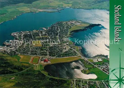 AK / Ansichtskarte Shetland_Islands Fliegeraufnahme Shetland_Islands