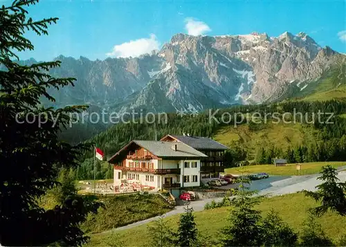 AK / Ansichtskarte Dienten_Hochkoenig Alpengasthof Pension uebergossene Alm Dienten Hochkoenig