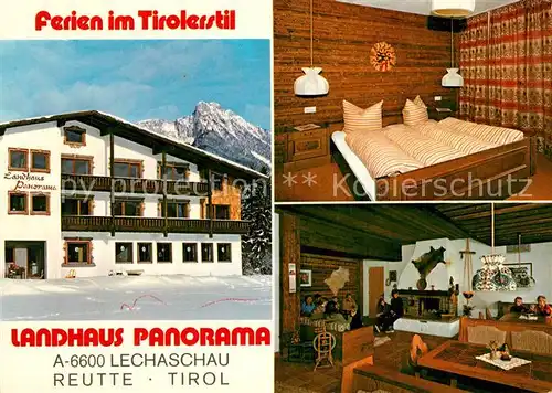 AK / Ansichtskarte Reutte_Tirol Landhaus Panorama Doppelzimmer Gastraum Reutte Tirol