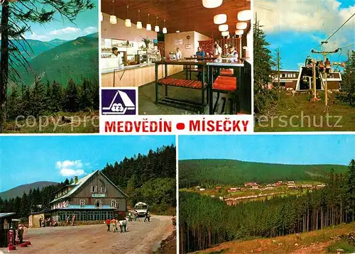 AK / Ansichtskarte Spindleruv_Mlyn_Spindlermuehle Medvedin Misecky Bergrestaurant Sessellift Riesengebirge Spindleruv_Mlyn