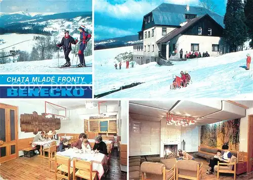 AK / Ansichtskarte Benecko_Semily Chata Mlade Fronty Berghotel Restaurant Wintersport Riesengebirge Benecko Semily