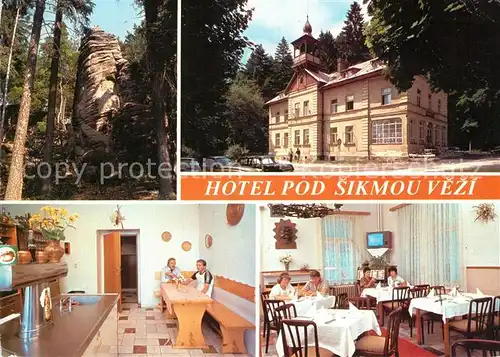 AK / Ansichtskarte Prachovske_Skaly Hotel pod Sikmou vezi Felsen Prachovske Skaly