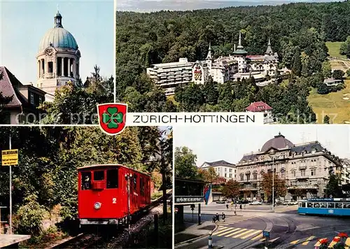 AK / Ansichtskarte Hottingen_Zuerich Kreuzkirche Dolder Grand Hotel Dolderbahn Drahtseilbahn Roemerhof 
