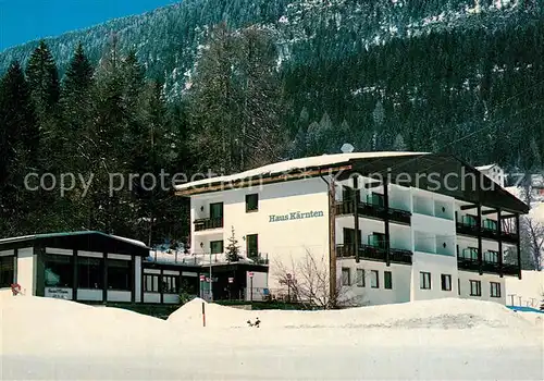 AK / Ansichtskarte Bad_Bleiberg Gasthof Pension Haus Kaernten Winterlandschaft Bad_Bleiberg