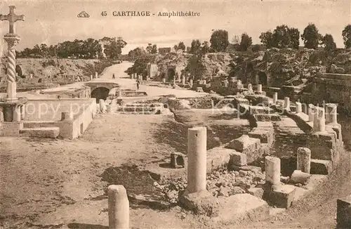 AK / Ansichtskarte Carthage_Karthago Amphitheatre Carthage Karthago
