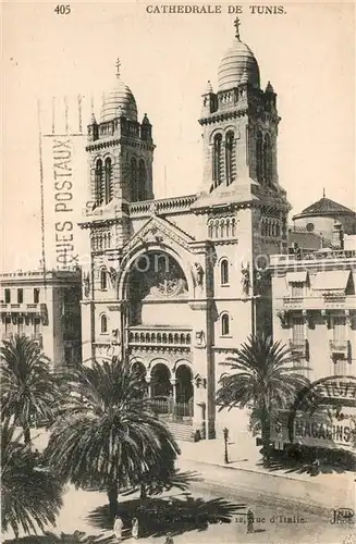 AK / Ansichtskarte Tunis Cathedrale Tunis