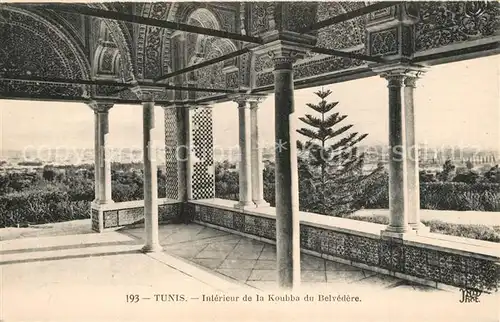 AK / Ansichtskarte Tunis Koubba du Belvedere Tunis