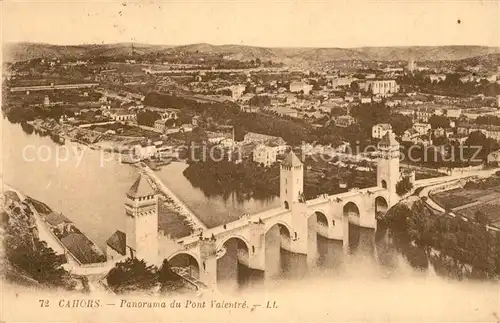 AK / Ansichtskarte Cahors Panorama Pont Valentre Cahors