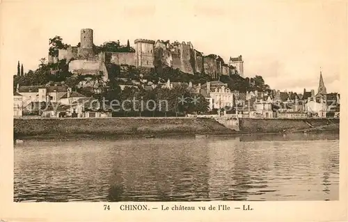 AK / Ansichtskarte Chinon_Indre_et_Loire Chateau  Chinon_Indre_et_Loire