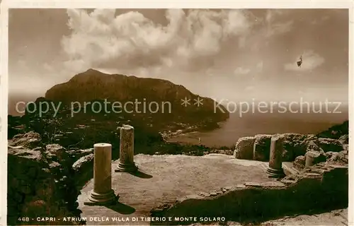 AK / Ansichtskarte Capri Atrium della Villa di Tiberio Monte Solaro Capri