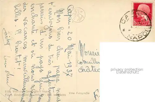 AK / Ansichtskarte Capri Atrium della Villa di Tiberio Monte Solaro Capri