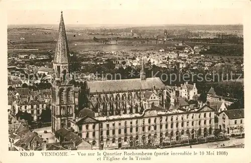 AK / Ansichtskarte Vendome Quartier Rochambeau Eglise de la Trinite Vendome