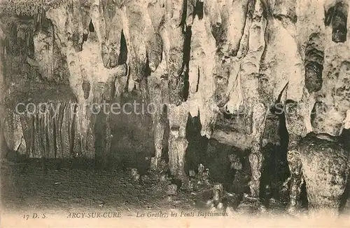 AK / Ansichtskarte Arcy sur Cure_Yonne Les Grottes Fonts Baptismaux Arcy sur Cure Yonne