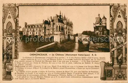 AK / Ansichtskarte Chenonceaux_Indre_et_Loire Chateau Chenonceaux_Indre