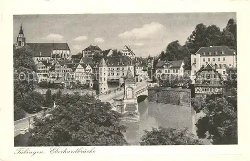 AK / Ansichtskarte Tuebingen_Neckar Eberhardbruecke 
