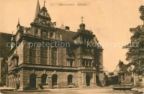 AK / Ansichtskarte Ingolstadt_Donau Rathaus Ingolstadt_Donau