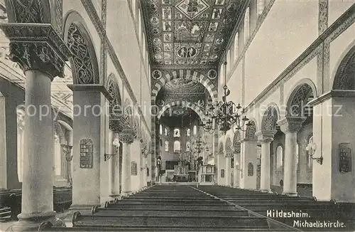 AK / Ansichtskarte Hildesheim Michaeliskirche Inneres Hildesheim