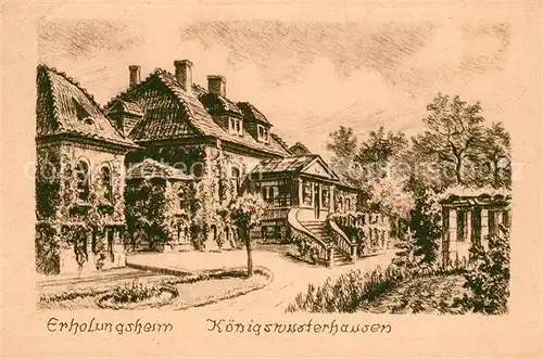 AK / Ansichtskarte Koenigswusterhausen Erholungsheim Zeichnung Koenigswusterhausen