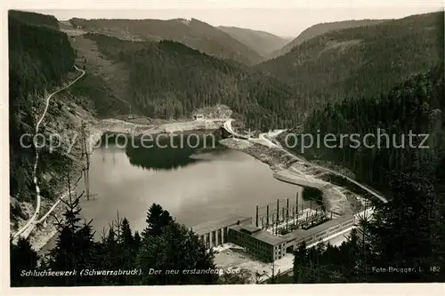 AK / Ansichtskarte Schluchsee Schluchseewerk am neuentstandenen See Schluchsee