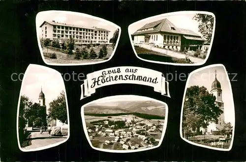 AK / Ansichtskarte Hoechenschwand Teilansichten Kirchen Panorama Hoechenschwand