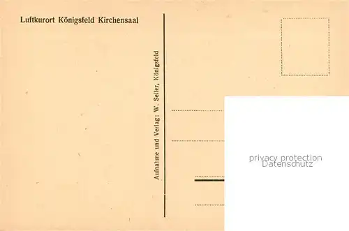 AK / Ansichtskarte Koenigsfeld_Schwarzwald Kirchensaal Koenigsfeld Schwarzwald