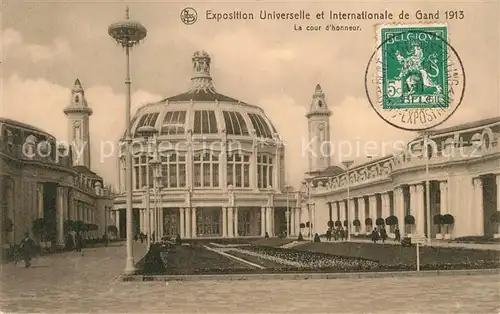 AK / Ansichtskarte Exposition_Universelle_Gand_1913 Cour d Honneur  