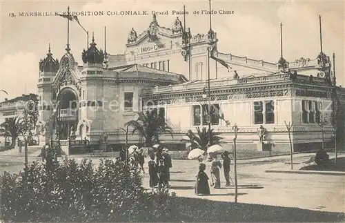 AK / Ansichtskarte Exposition_Coloniale_Marseille_1906 Grand Palais de l indo Chine Exposition_Coloniale