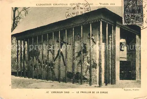 AK / Ansichtskarte Exposition_Coloniale_Internationale_Paris_1931 Cameroun Togo Pavillon de la Chasse  