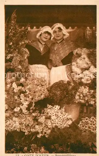 AK / Ansichtskarte Trachten_Frankreich Cote d Azur Bouquetieres  