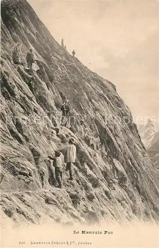 AK / Ansichtskarte Bergsteigen_Klettern Le Mauvais Pas  