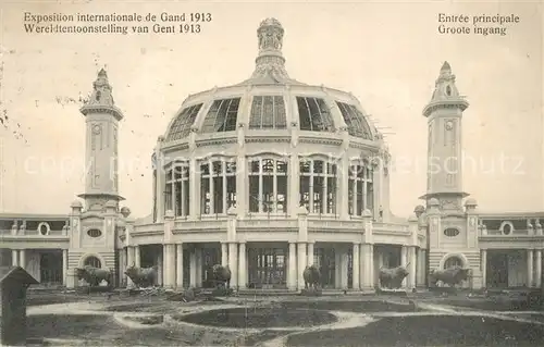 AK / Ansichtskarte Exposition_Internationale_Gand_1913 Entree Principale 
