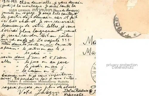 AK / Ansichtskarte Trachten_Slowakei Myjava Joza Uprka 