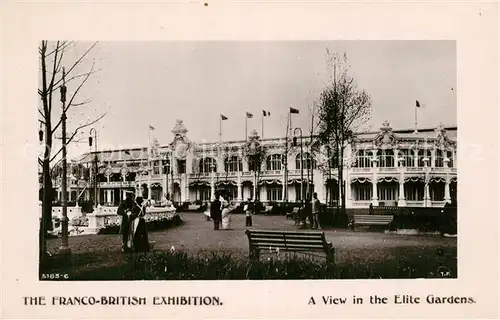 AK / Ansichtskarte Exhibition_Franco British_London_1908 Elite Gardens 