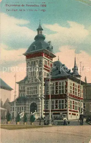 AK / Ansichtskarte Exposition_Universelle_Bruxelles_1910 Pavillon de la Ville de Liege 