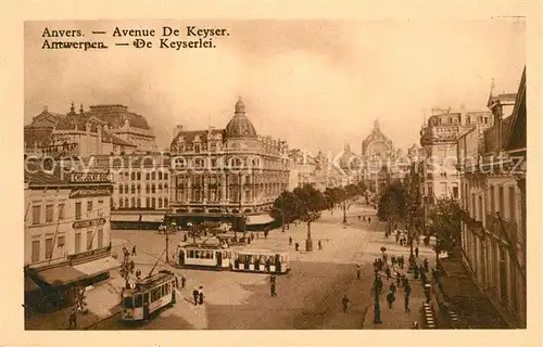 AK / Ansichtskarte Strassenbahn Avenue de Keyser  