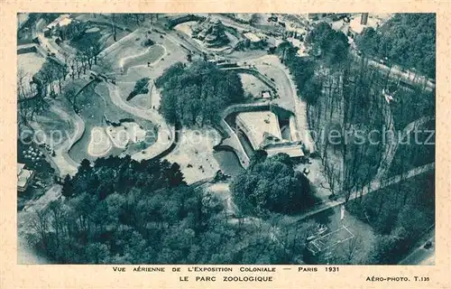 AK / Ansichtskarte Exposition_Coloniale_Internationale_Paris_1931 Parc Zoologique 
