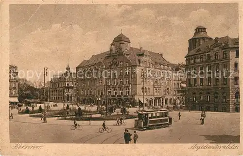 AK / Ansichtskarte Strassenbahn Hannover Aegidientorplatz 