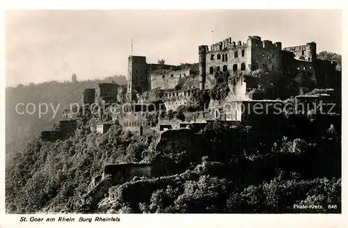 AK / Ansichtskarte Foto_Kratz_Nr. 648 St. Goar Burg Rheinfels  Foto_Kratz_Nr.