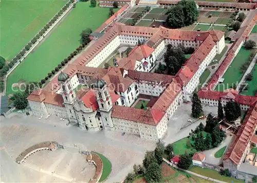 AK / Ansichtskarte Einsiedeln_SZ Kloster Fliegeraufnahme Einsiedeln SZ