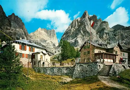 AK / Ansichtskarte Rifugio_Contrin Pic Vernel Marmolada Col Ombretta Dolomiti Berghuette Dolomiten Rifugio Contrin