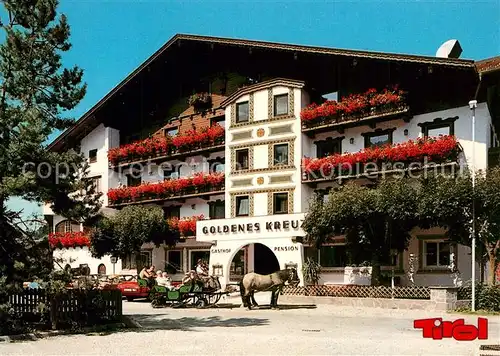 AK / Ansichtskarte Tannheim_Tirol Gasthof Pension Goldenes Kreuz Tannheim Tirol