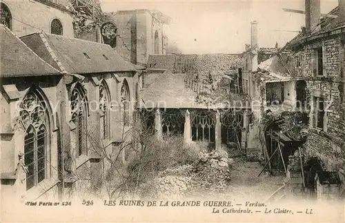 AK / Ansichtskarte Verdun_Meuse Les Ruines de la Grande Guerre Verdun Meuse