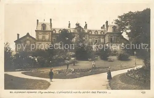 AK / Ansichtskarte Clermont_Ferrand_Puy_de_Dome Universite Jardin des Plantes Clermont_Ferrand