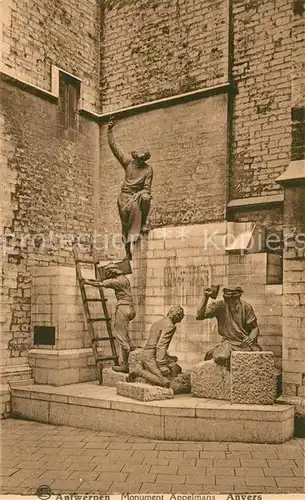 AK / Ansichtskarte Anvers_Antwerpen Monument Appelmans Anvers Antwerpen